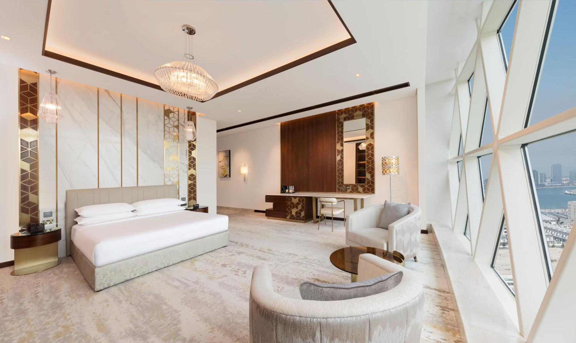 Velero Hotel Doha Lusail Экстерьер фото A bedroom at the Ritz-Carlton, DIFC