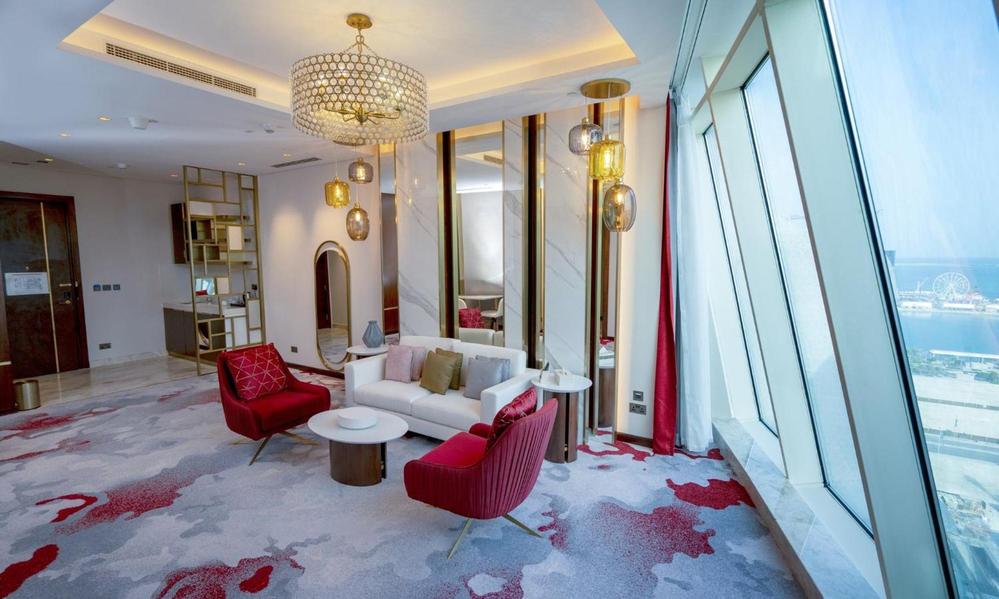 Velero Hotel Doha Lusail Экстерьер фото A suite at the hotel